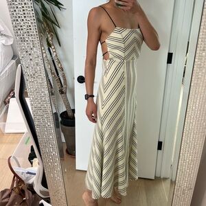 NWT Free People Backless Ivory Crochet Long Dress